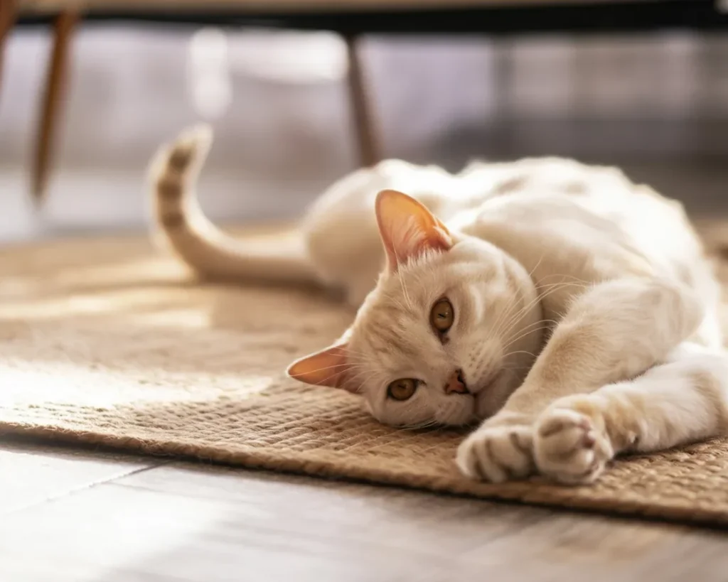Understanding cat body language through tail, eyes, and ears signals.