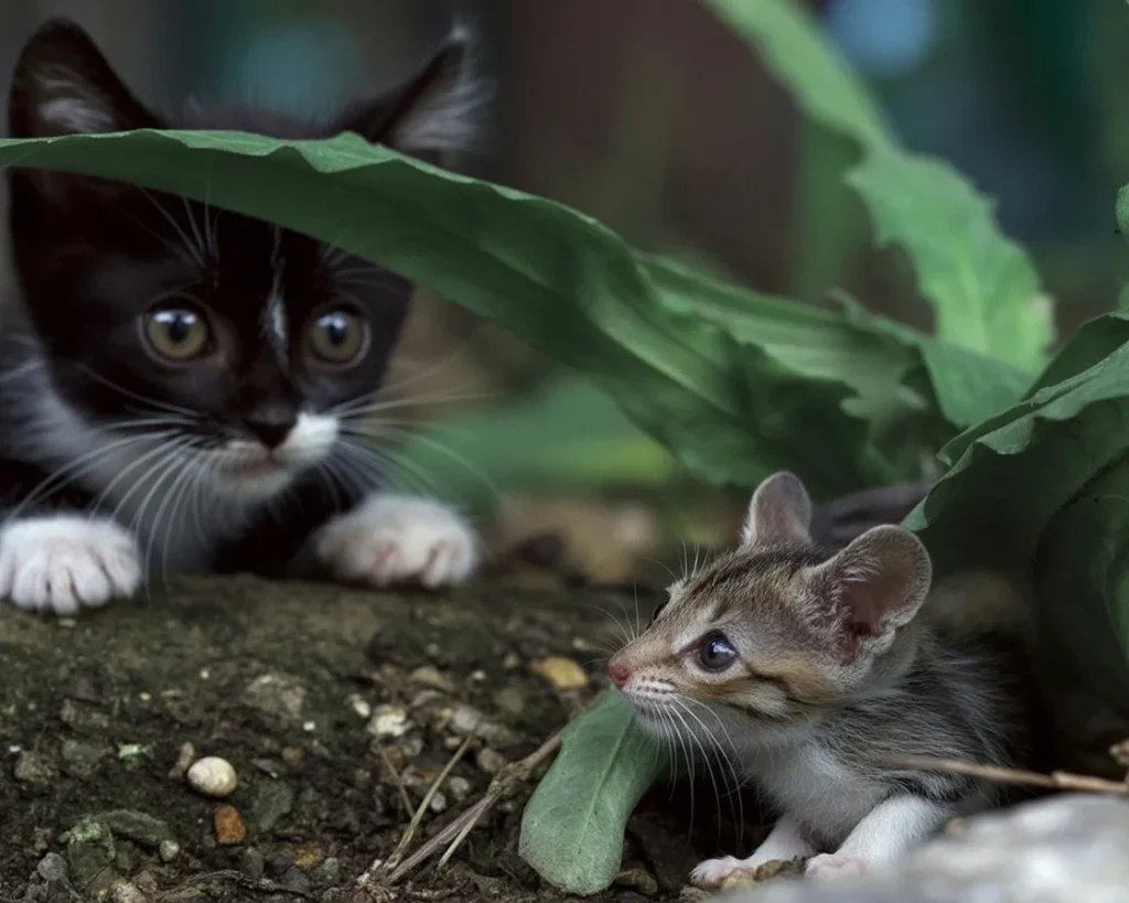 Cat scent effect on mice behavior and rodent control